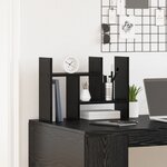 vidaXL Organisateur de bureau Chêne noir 50x15 5x35 5 cm Bois reconstitué