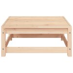 vidaXL Canapé de jardin sans accoudoirs repose-pieds bois pin massif