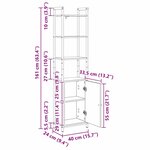 vidaXL Bibliothèque Bois Ancien 40 x 24 x 161 cm Bois d'ingénierie