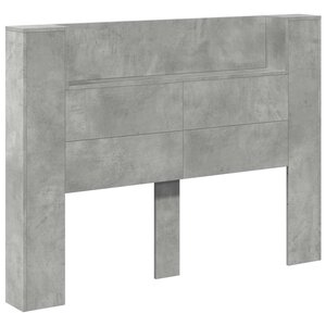 vidaXL Tête de lit Gris béton 140 x 16 5 x 103 5 cm Bois d'ingénierie