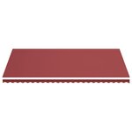 vidaXL Tissu de remplacement pour auvent Bordeaux rouge 6x3 5 m