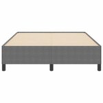vidaXL Cadre de lit Gris clair 140x190 cm en Tissu Velours Côtelé