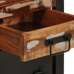 vidaXL Tables de chevet 2 Pièces multicolore bois massif de manguier brut