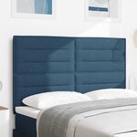 vidaXL Tête de lit LED avec bandes LED Bleu 160 cm tissu