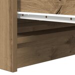 vidaXL Buffet chêne artisanal 80x35x76 cm bois d'ingénierie
