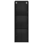 vidaXL Meuble mural Chêne noir 35 x 37 x 102 cm Bois d'ingénierie