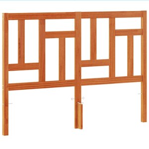 vidaXL Tête de lit cire marron 135 cm bois massif de pin