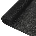 vidaXL Filet brise-vue Noir 1x25 m PEHD 150 g/m²