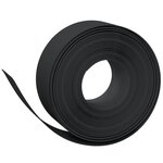 vidaXL Bordure de jardin noir 10 m 20 cm polyéthylène