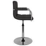 vidaXL Tabouret de bar Noir Similicuir