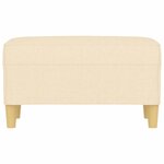 vidaXL Banc Crème 70x35x41 cm Tissu