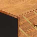 vidaXL Armoire latérale marron et noir 60x33 5x75 cm bois de manguier