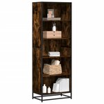 vidaXL Bibliothèque chêne fumé 60x35x170 5 cm bois d'ingénierie
