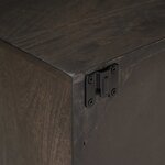 vidaXL Meuble TV avec étagère avec stockage Laiton 105 x 30 x 35 cm
