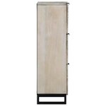 vidaXL Meubles et étagères de rangement pour médias Blanc et Noir