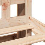 vidaXL Lit bibliothèque sans matelas 160x200 cm bois massif de pin