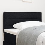 Tête de lit design Lines noire 100 cm en tissu