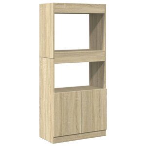 vidaXL Buffet haut chêne sonoma 63x33x140 cm bois d'ingénierie