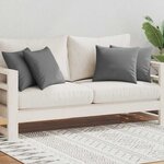 vidaXL Oreiller d'extérieur lot de 4 45 x 45 cm Gris