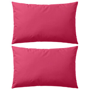 vidaXL Oreiller d'extérieur lot de 2 60 x 40 cm Rose