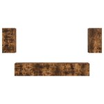 vidaXL Ensemble meuble TV 5 Pièces Chêne fumé Bois d'ingénierie