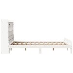 vidaXL Lit bibliothèque sans matelas blanc 140x200 cm bois pin massif