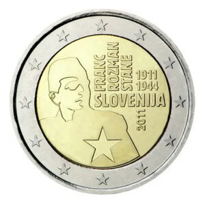 2 euros commémorative Slovénie 2011 - Franc Rozman.