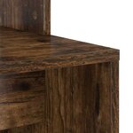 vidaXL Bureau Chêne fumé 78.5 x 37 x 154.5 cm Bois d'ingénierie