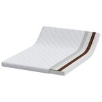 vidaXL Matelas Blanc 140 x 190 cm Tissu jacquard