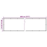 vidaXL Écran d'intimité de balcon blanc 800x90 cm PVC