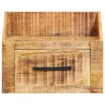 vidaXL Table de nuit 40x30x30 cm en bois brut de manguier