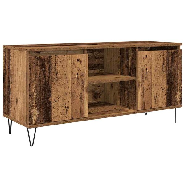 vidaXL Meuble TV Bois Ancien 104 x 35 x 50 cm Bois d'ingénierie