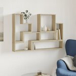 vidaXL Étagère murale chêne sonoma 96x12x64 cm bois d’ingénierie