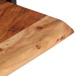 vidaXL Étagères murales 2 Pièces 60x25x35 cm Bois d'acacia et acier