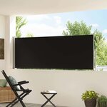 vidaXL Auvent latéral rétractable de patio 100x300 cm Noir