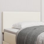 Tête de lit LED vidaXL Design Simple Crème 80 cm Tissu Corde