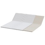 vidaXL Coussins de Matelas Blanc 180 x 200 cm Polyester sans colle