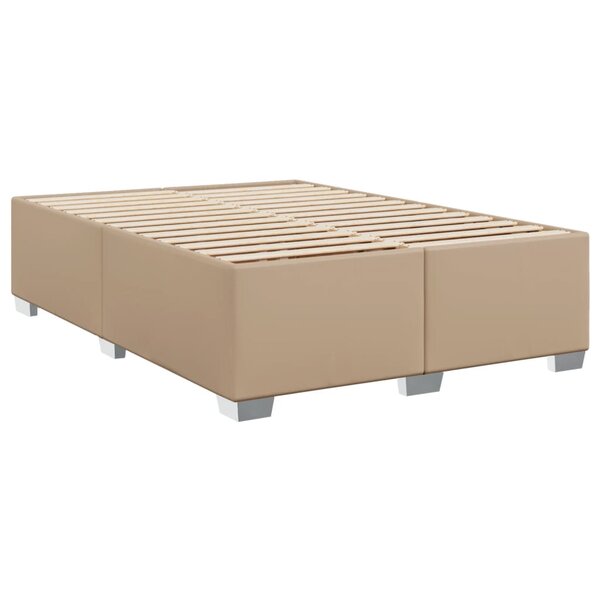 vidaXL Cadre de lit Cappuccino 160x200 cm Similicuir