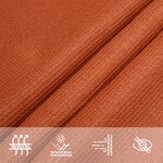 vidaXL Voile d'ombrage 160 g/m² Orange 3x4 m PEHD