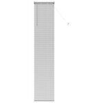 vidaXL Store de Fenêtre avec des rideaux Autre Argenté 40 x 220 cm Aluminium