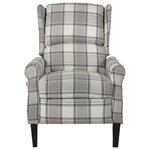 vidaXL Fauteuil de massage inclinable Gris Tissu