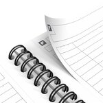 Notebook spiralé couverture rigide B5 160 Pages Ligné 6mm orange OXFORD