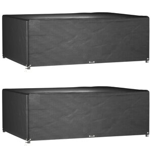 vidaXL Housses de salon de jardin 2 Pièces 12 œillets rectangulaire