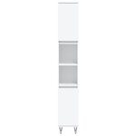 vidaXL Armoire de salle de bain blanc 30x30x190 cm bois d'ingénierie