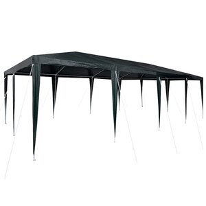 vidaXL Tente de fête Vert 800 x 400 x 266 cm Polyéthylène et acier