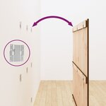 vidaXL Tête de lit murale Marron miel 146 5x3x110cm Bois massif de pin