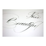 Bloc Calligraphie 24x30 25F 130g ivoire collé en tête CLAIREFONTAINE