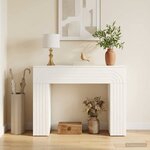 vidaXL Table basse Blanc 102 x 35 x 75 cm Bois d'ingénierie