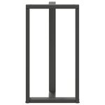 vidaXL Pieds de table de bar en T  2 pièces  anthracite  60 x 35 x (110-111) cm  acier