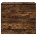 vidaXL Armoire à chaussures chêne fumé 80x42x69 cm bois d'ingénierie